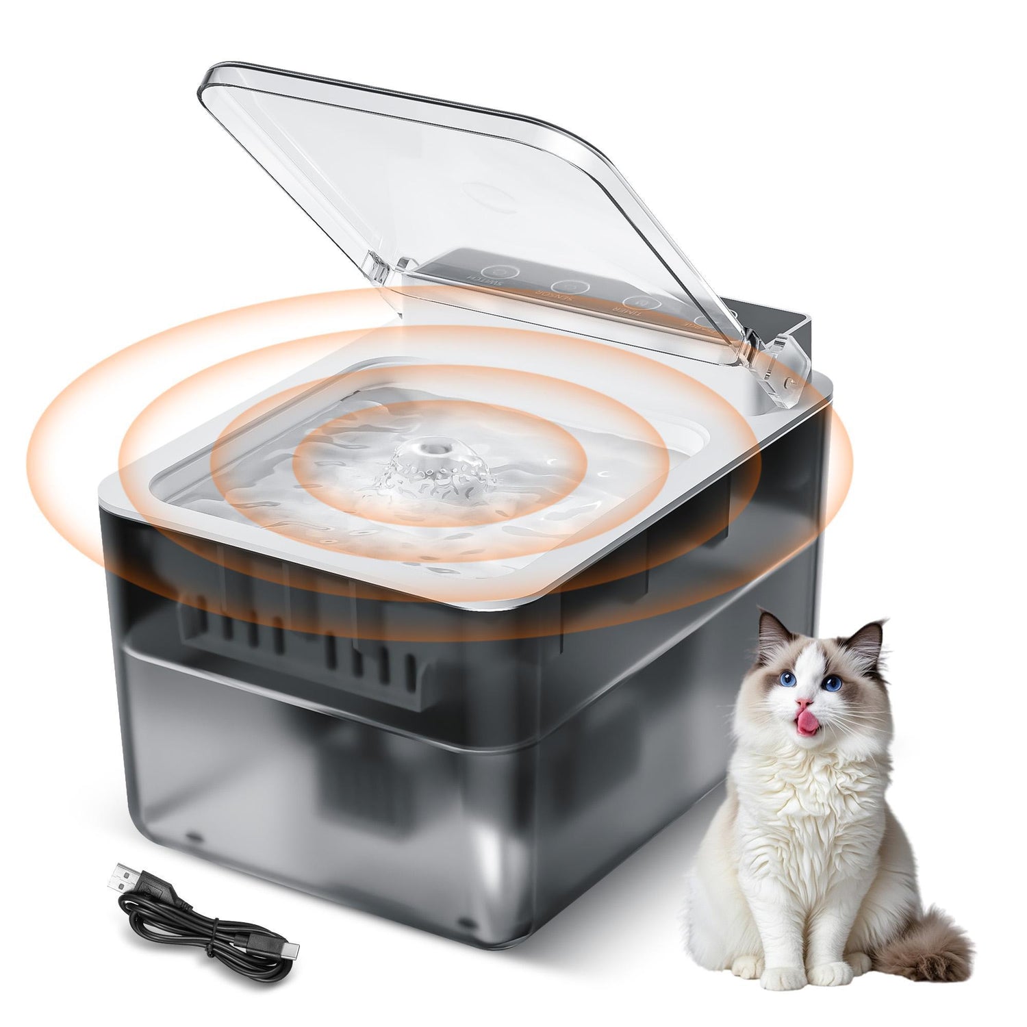 Automatic Pet Fountain Dog Water Dispenser Automatic Sensing Function