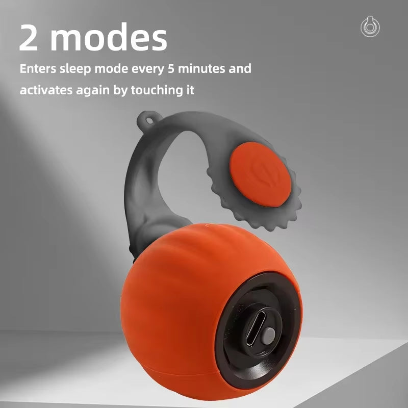 Interactive Automatic Rolling Ball Toy with Faux Tail for Cats and Dogs - Rechargeable Smart Pet Training Device Imitating Mouse Movement