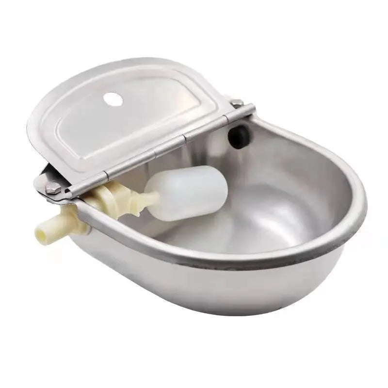 Automatic Floating Ball Cattle Drinking Bowl - 304 Stainless Steel Water Trough for Livestock Operations