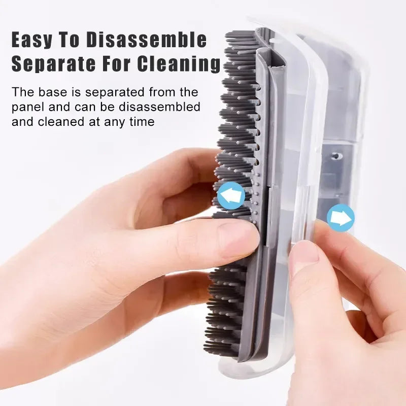 Cat Grooming Brush and Hair Removal Tool - Pet Massager and Scraper Accessories for Home and Garden