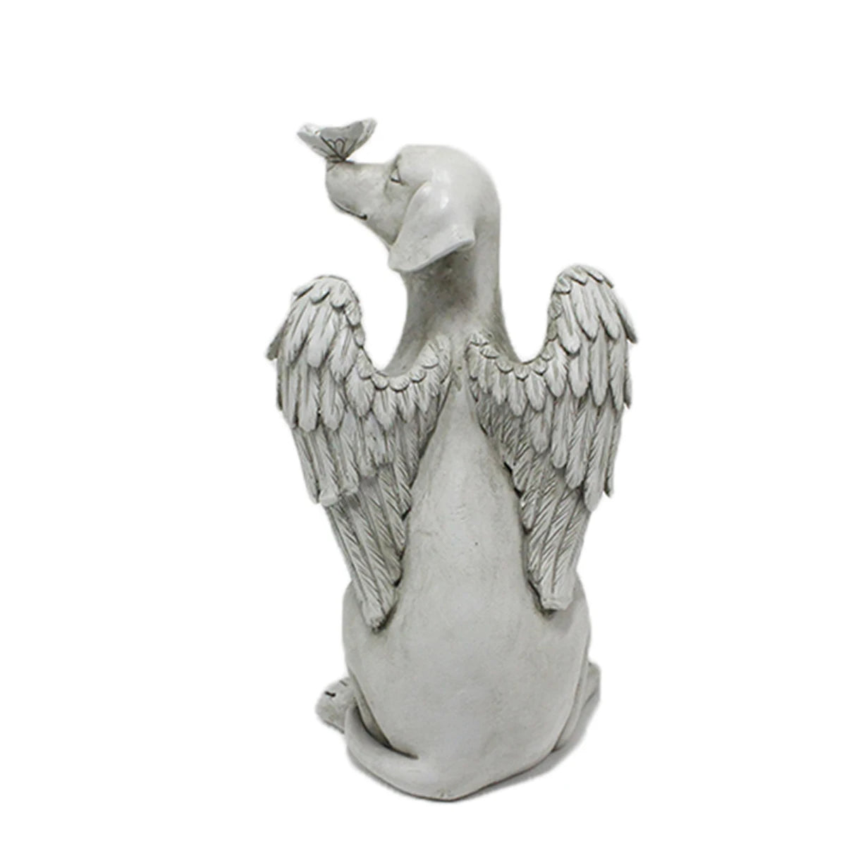 Angel Dog Memorial Statue - Commemorative Pet Memorial Stone for Honoring Beloved Dogs, Thoughtful Bereavement Gifts for Pet Loss