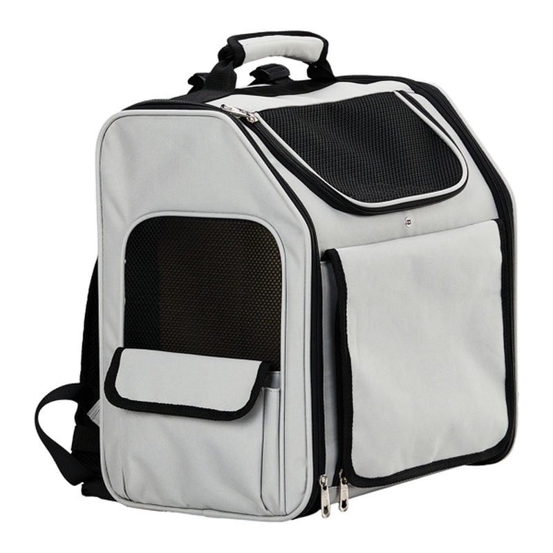 Premium Expandable Pet Carrier Backpack for Cats and Dogs, Breathable Mesh Travel Solution for Small Pets up to 26 lbs