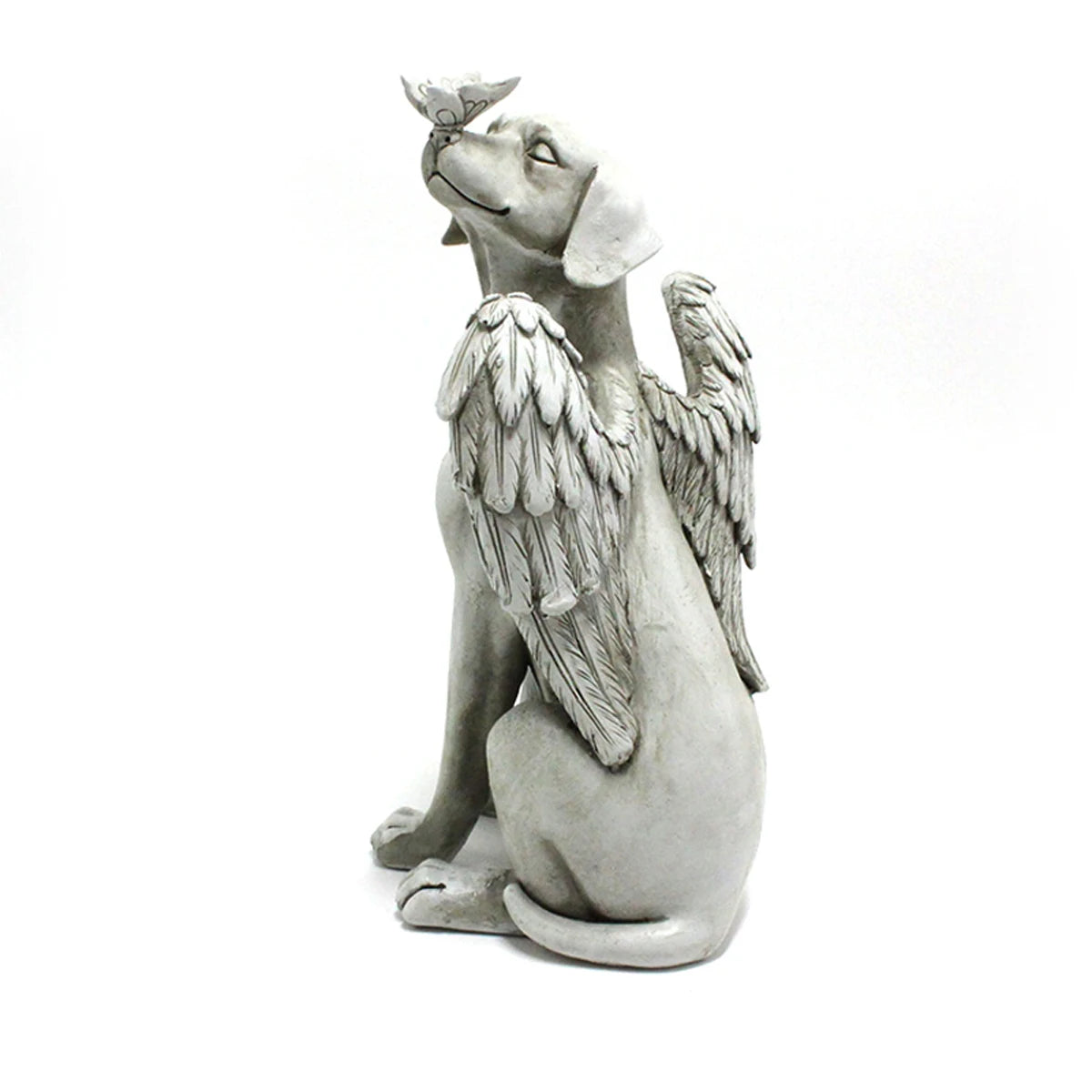 Angel Dog Memorial Statue - Commemorative Pet Memorial Stone for Honoring Beloved Dogs, Thoughtful Bereavement Gifts for Pet Loss