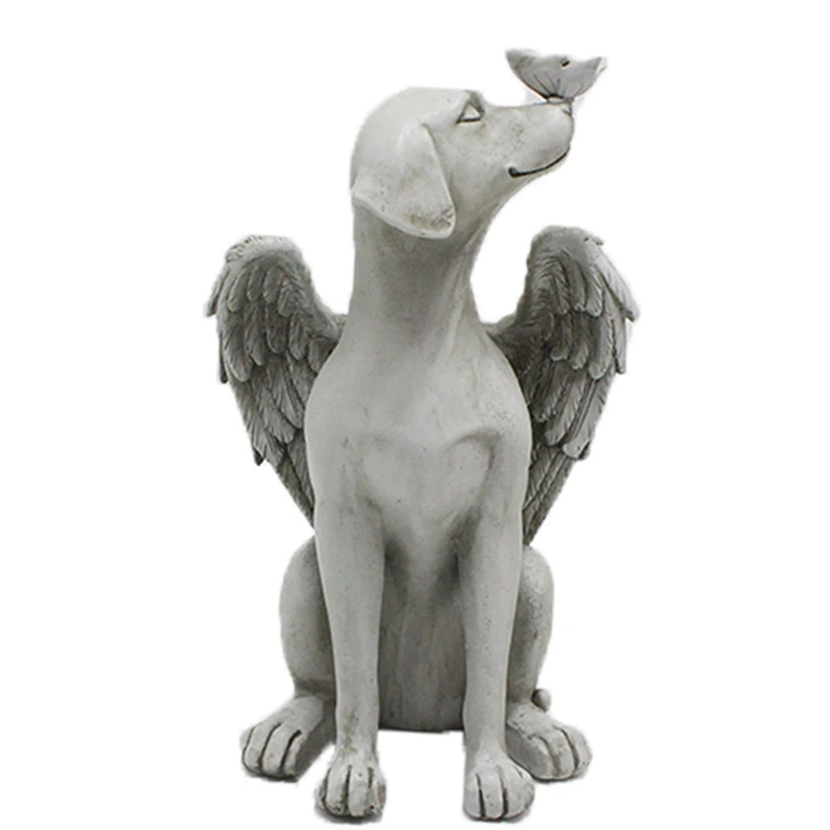Angel Dog Memorial Statue - Commemorative Pet Memorial Stone for Honoring Beloved Dogs, Thoughtful Bereavement Gifts for Pet Loss