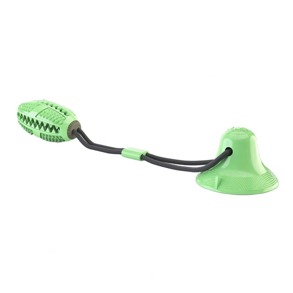 Durable Interactive Dog Chew Toys for Aggressive Chewers - Suction Cup Teething Rope and Puzzle Treat Dispensing Ball