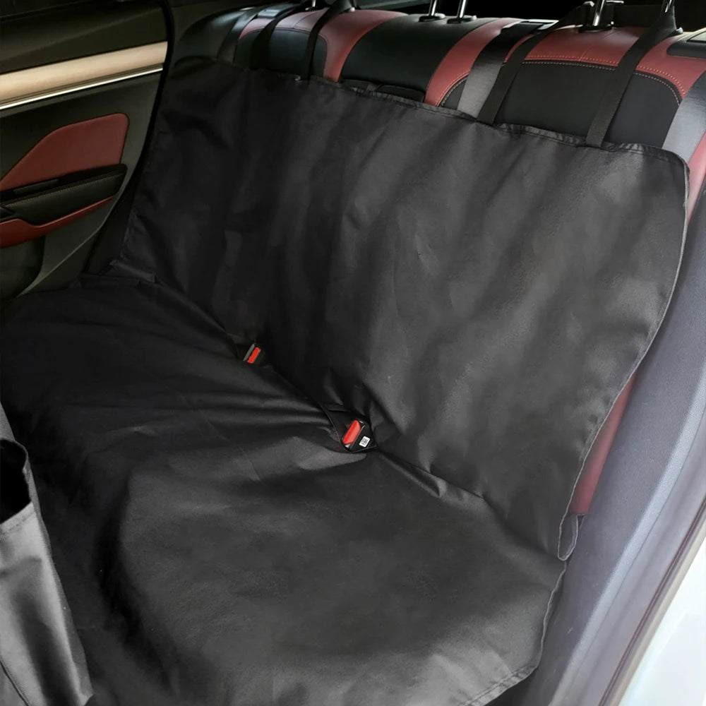 Waterproof 600D Oxford Cloth Dog Car Seat Cover - Hammock-Style Pet Travel Carrier with Storage Compartment