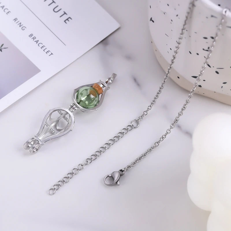 Hollow Teardrop Keepsake Urn Necklace for Ashes - Openwork Cremation Memorial Pendant