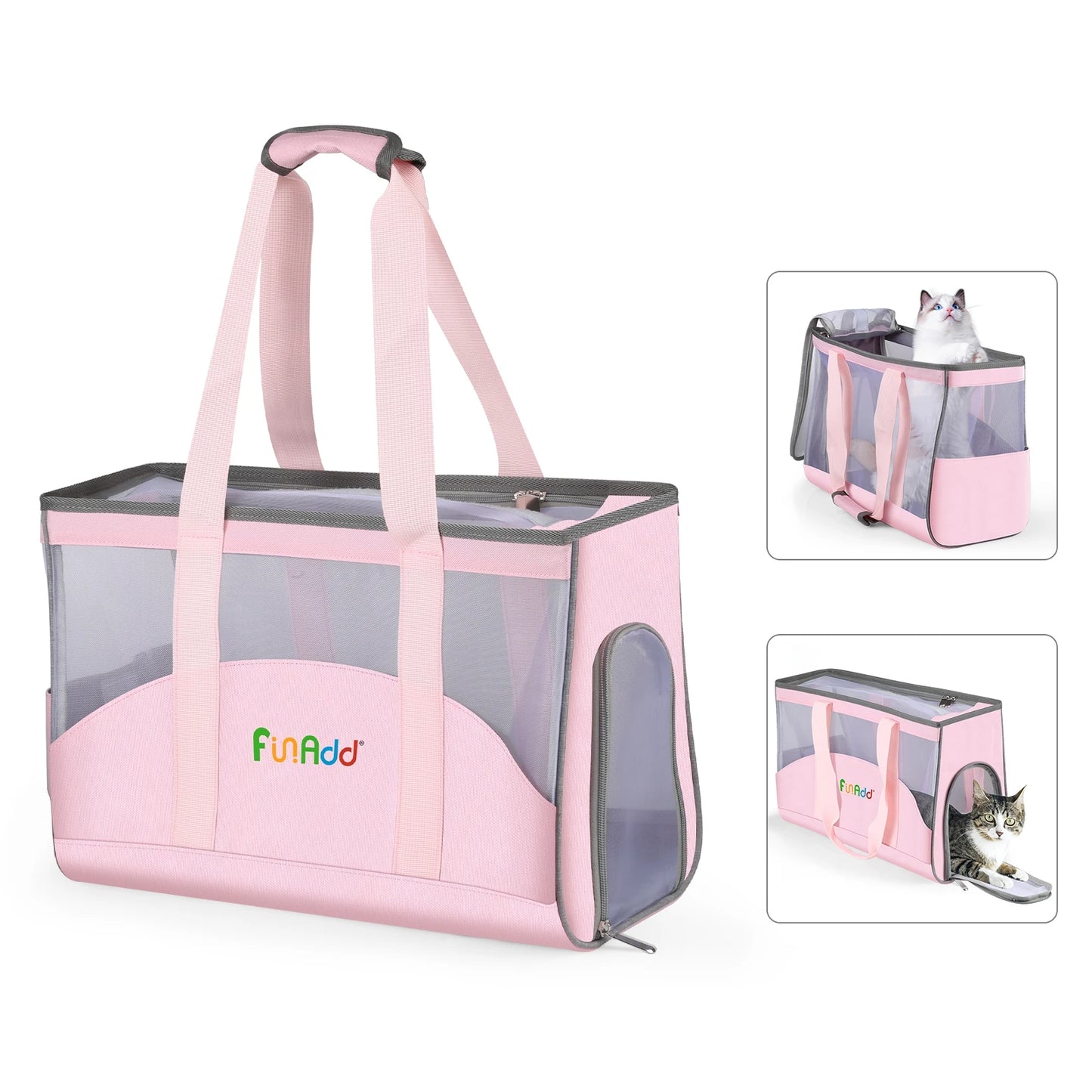 Stylish and Practical Portable Pet Carrier Handbag for Cats and Small Dogs - Ideal Outdoor Shoulder Tote