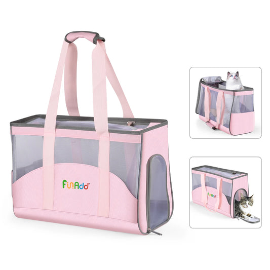 Stylish and Practical Portable Pet Carrier Handbag for Cats and Small Dogs - Ideal Outdoor Shoulder Tote