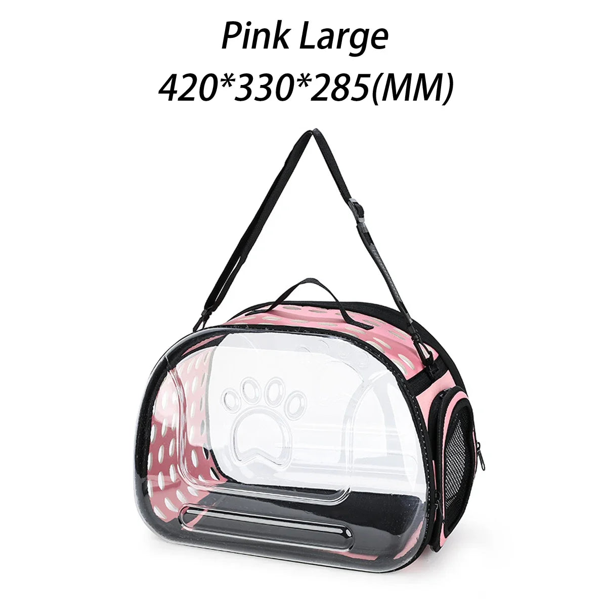 Premium Pet Shoulder Carrier for Cats and Dogs - Breathable Travel Handbag with Transparent Capsule Design and Convenient Shoulder Strap