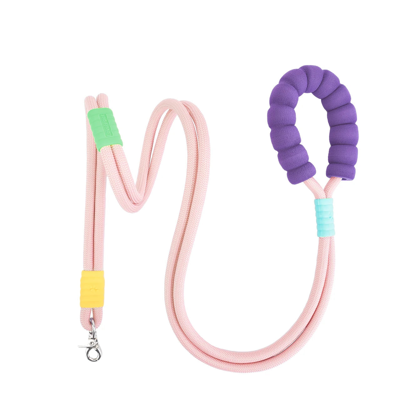 59-Inch Versatile Pet Dog Crossbody Leash with Durable Nylon Rope and Ergonomic PVC Foam Handle