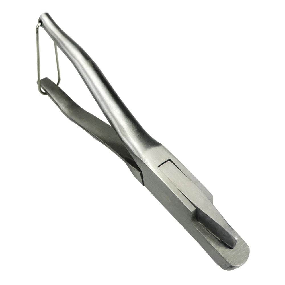 Stainless Steel Pig Ear Notcher Pliers with V and U Shape Clamps for Livestock Ear Marking - Essential Tool for Agricultural Use