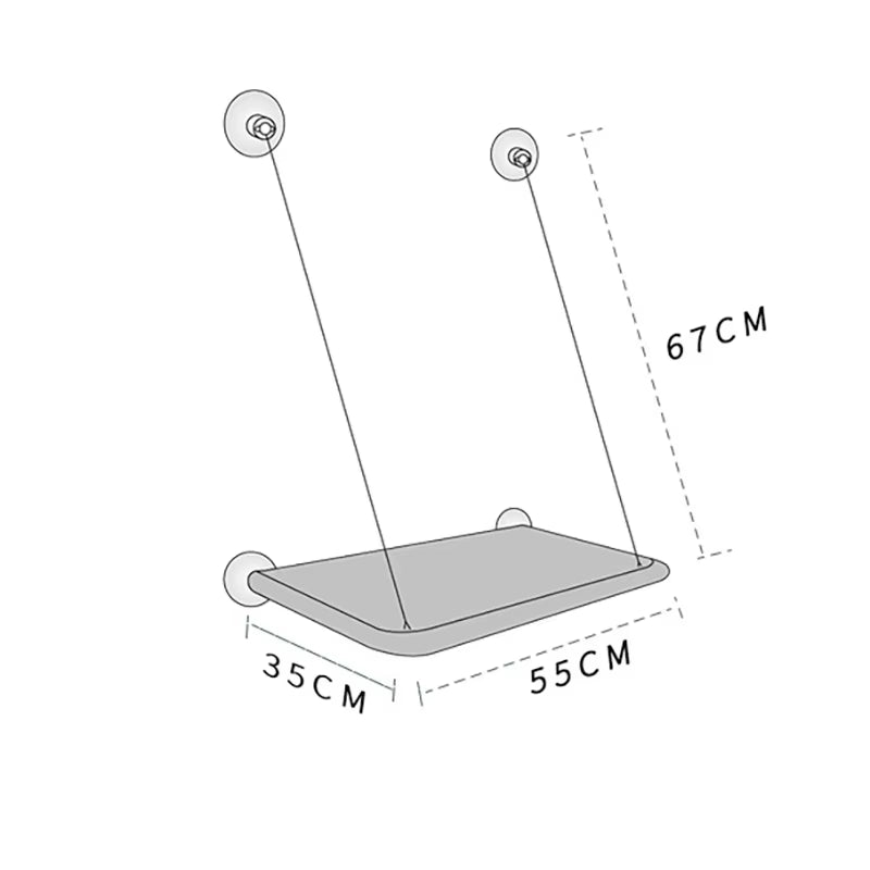 Elevated Premium Aerial Cat Hammock - Perfect Window Seat for Cats and Kittens, Supports Up to 20kg, Ideal for Climbing and Cozy Nesting