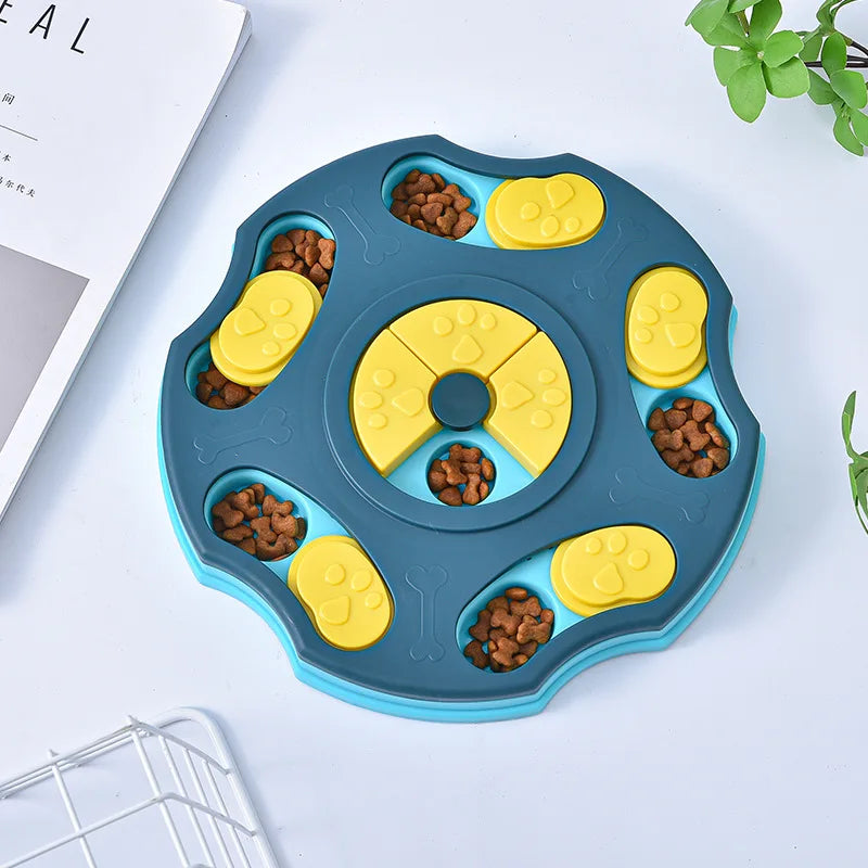 Interactive Dog Puzzle Toy and Slow Feeder Bowl for Enhanced IQ and Healthy Eating for Cats and Dogs