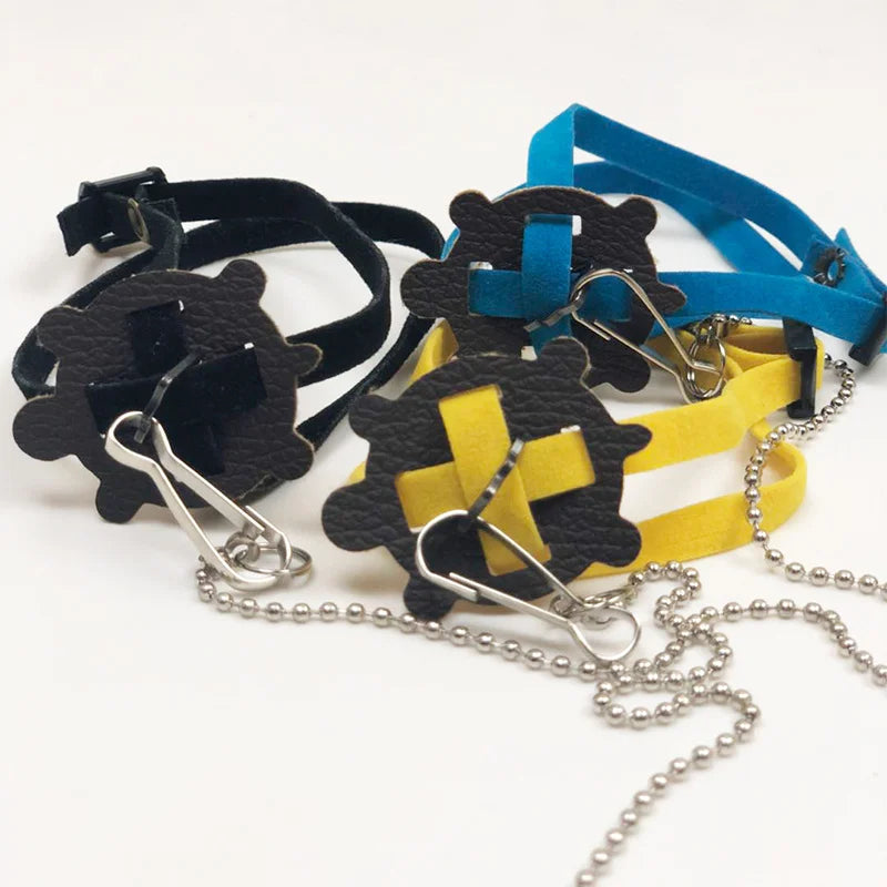 Enhanced Turtle and Lizard Pet Collar and Leash with Bell for Small Reptiles and Guinea Pigs - Outdoor Activity Traction Rope