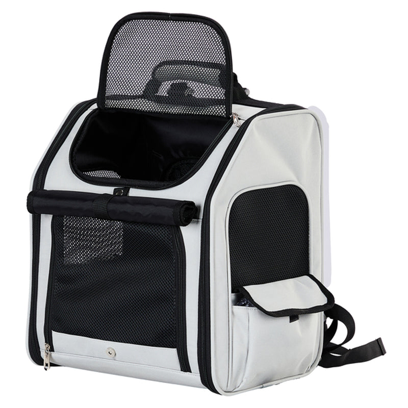 Premium Expandable Pet Carrier Backpack for Cats and Dogs, Breathable Mesh Travel Solution for Small Pets up to 26 lbs