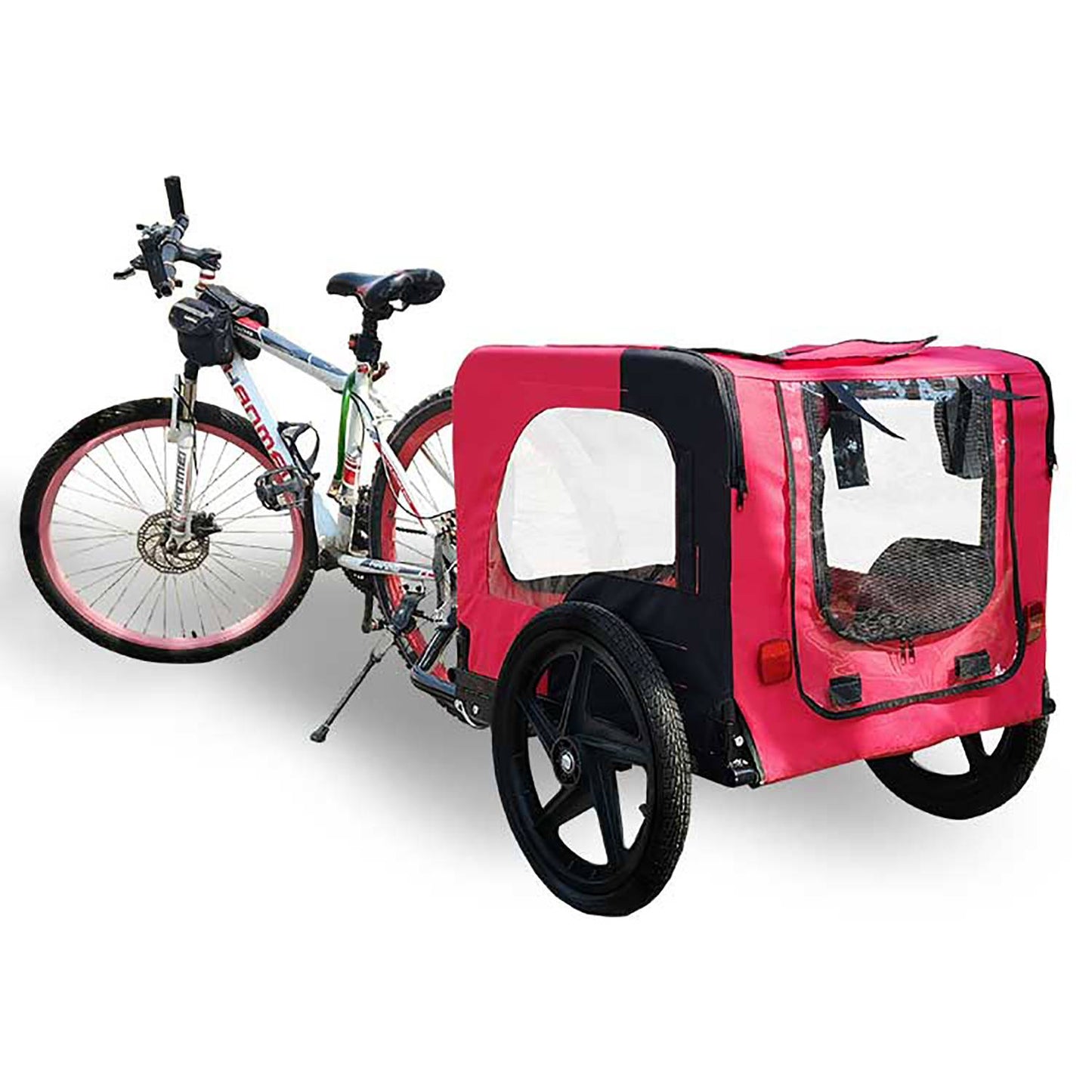 Outdoor Heavy Duty Foldable Practical Pet Stroller  With Bicycle Tow