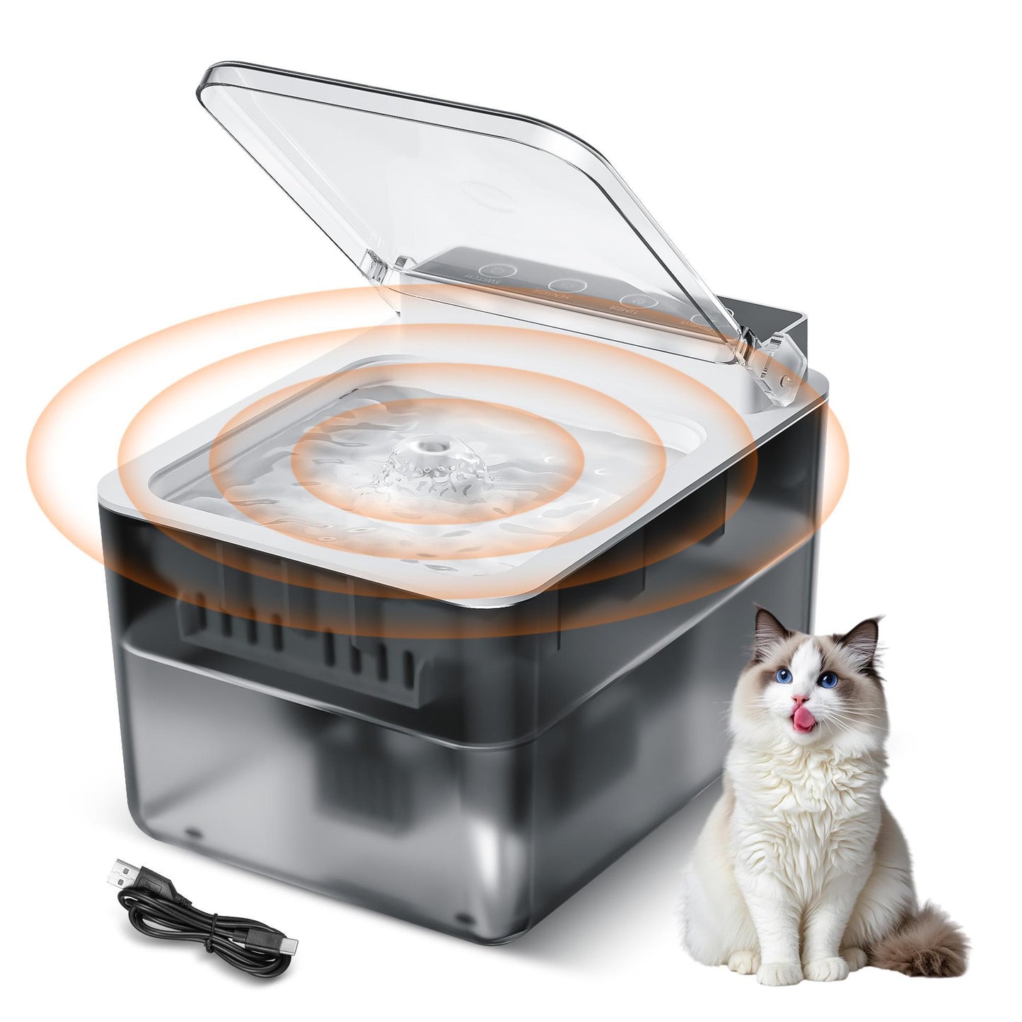 Automatic Pet Fountain Dog Water Dispenser Automatic Sensing Function