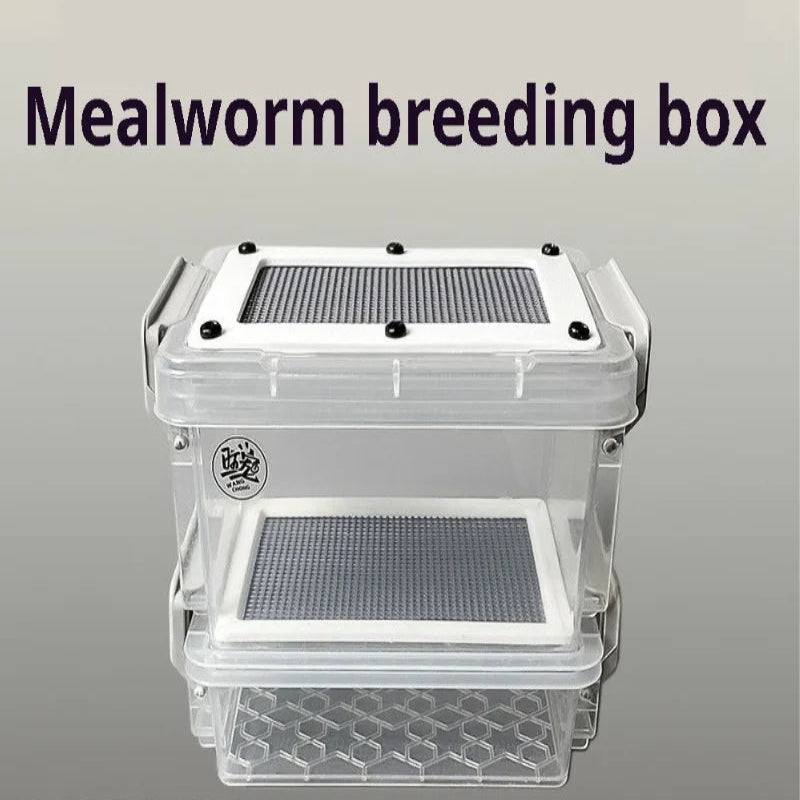 Premium Live Food Storage Container for Reptiles - Perfect for Mealworms, Crickets, Dubia Cockroaches, and Super Worms