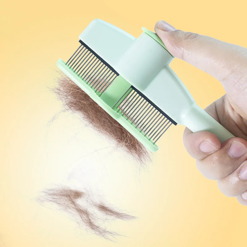 Professional Cat Grooming Massage Brush and Pet Comb for Effective Hair Removal - Durable Grooming Kit for Kittens