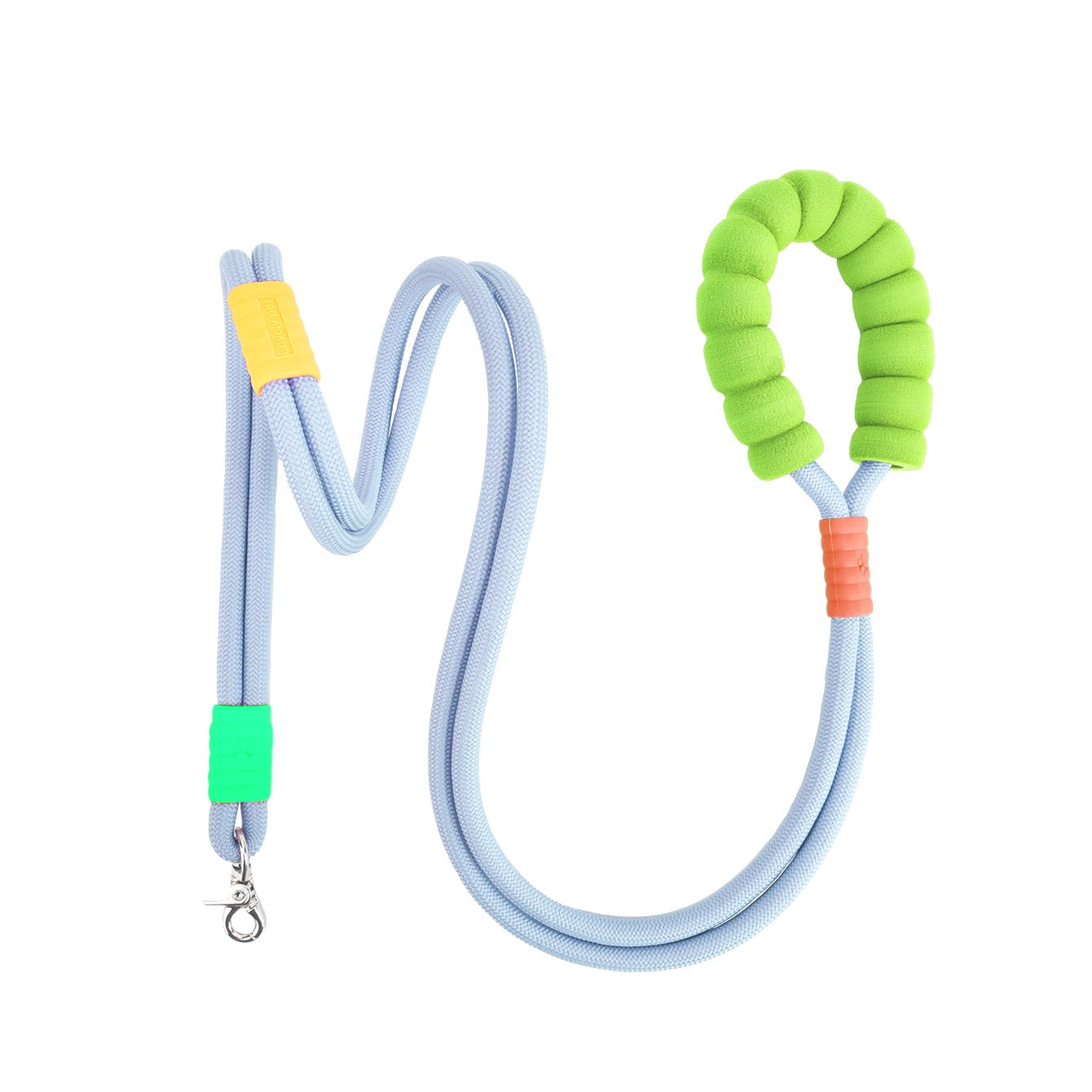 59-Inch Versatile Pet Dog Crossbody Leash with Durable Nylon Rope and Ergonomic PVC Foam Handle