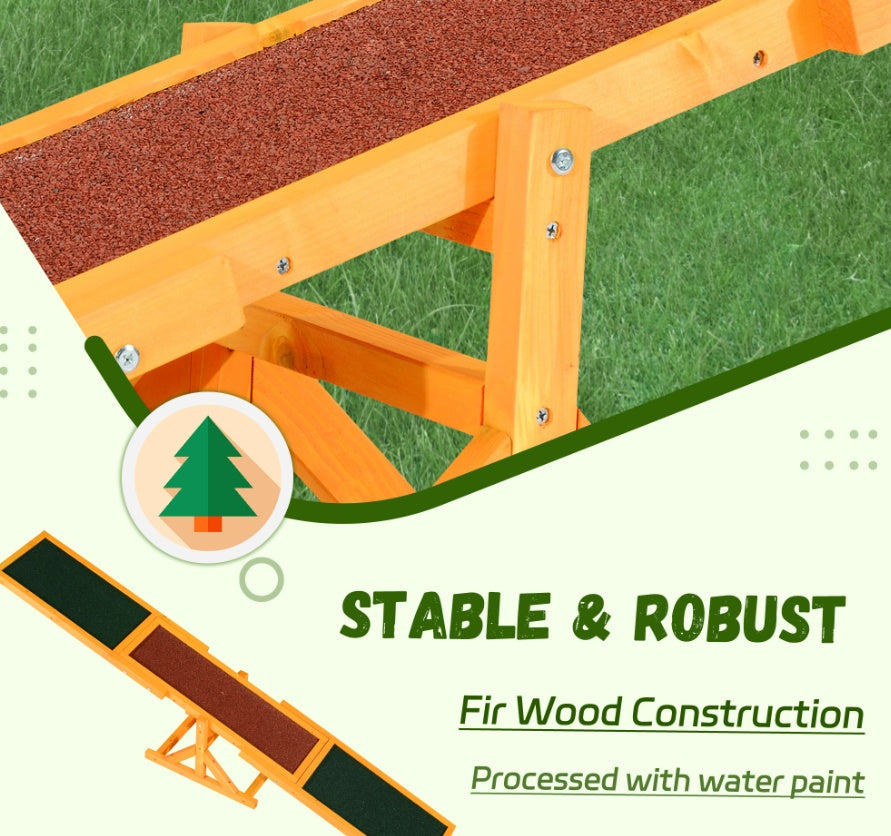 Wooden Dog Agility Seesaw For Training And Exercise Equipment