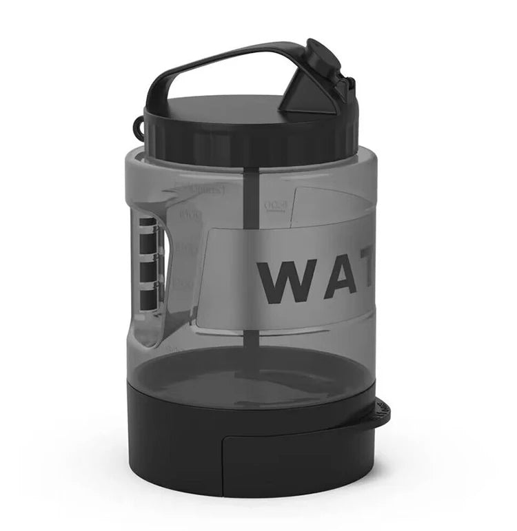 2.2L High-Capacity Portable Dog Water Bottle with Built-In Drinking Bowl