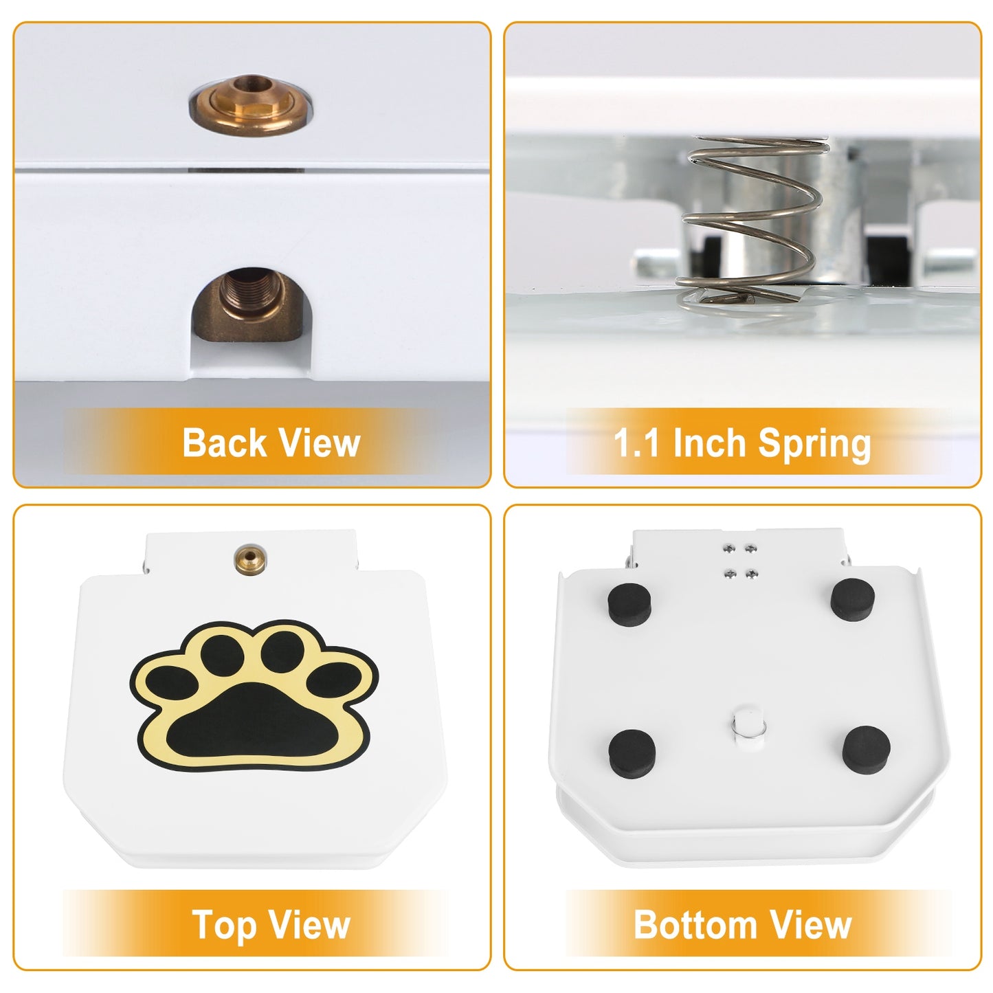 Outdoor Dog Water Fountain - Step-Activated Pet Water Dispenser with Interactive Paw Pedal Valve