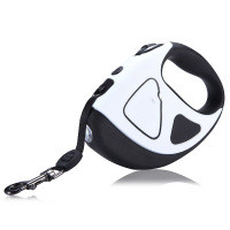 Automatic Retractable Fiber Dog Leash with Integrated Night Safety LED and Stretch Mechanism