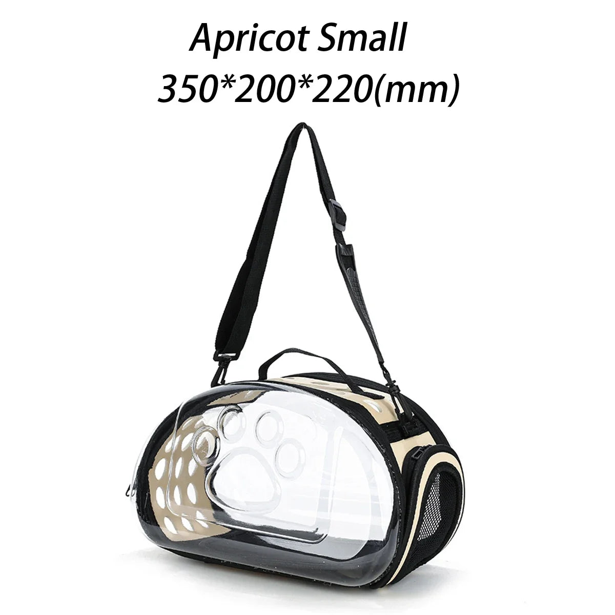 Premium Pet Shoulder Carrier for Cats and Dogs - Breathable Travel Handbag with Transparent Capsule Design and Convenient Shoulder Strap