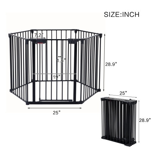 150 inch Adjustable Safety Gate Play Yard With 6 Panels