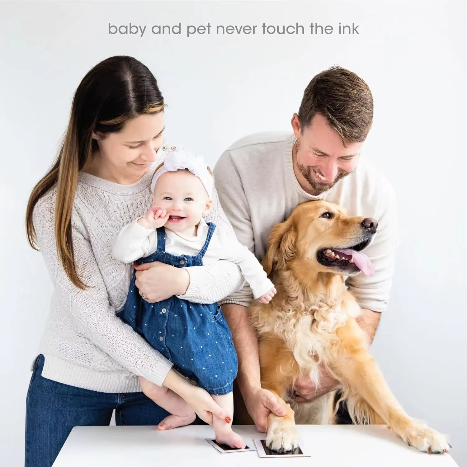 Paw Print Clean Touch Ink Pad - Inkless Pet Keepsake Kit for Nose and Paw Print Impressions