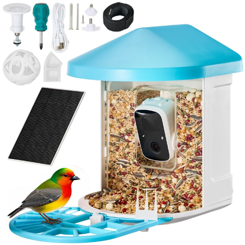 Intelligent Bird Feeder with 2K HD Camera and AI-Driven Bird Species Identification for Automated Capture