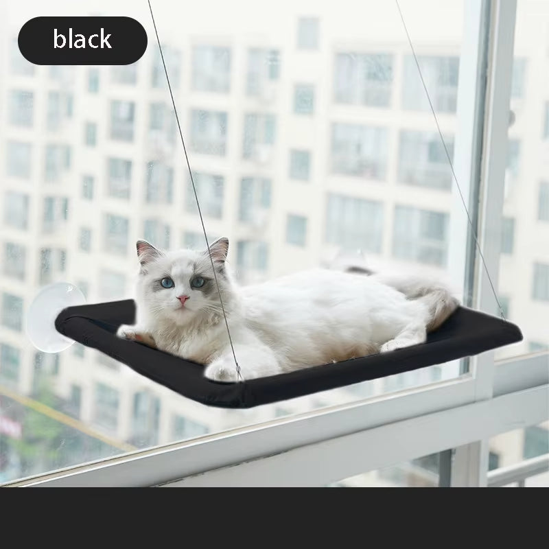 Elevated Premium Aerial Cat Hammock - Perfect Window Seat for Cats and Kittens, Supports Up to 20kg, Ideal for Climbing and Cozy Nesting