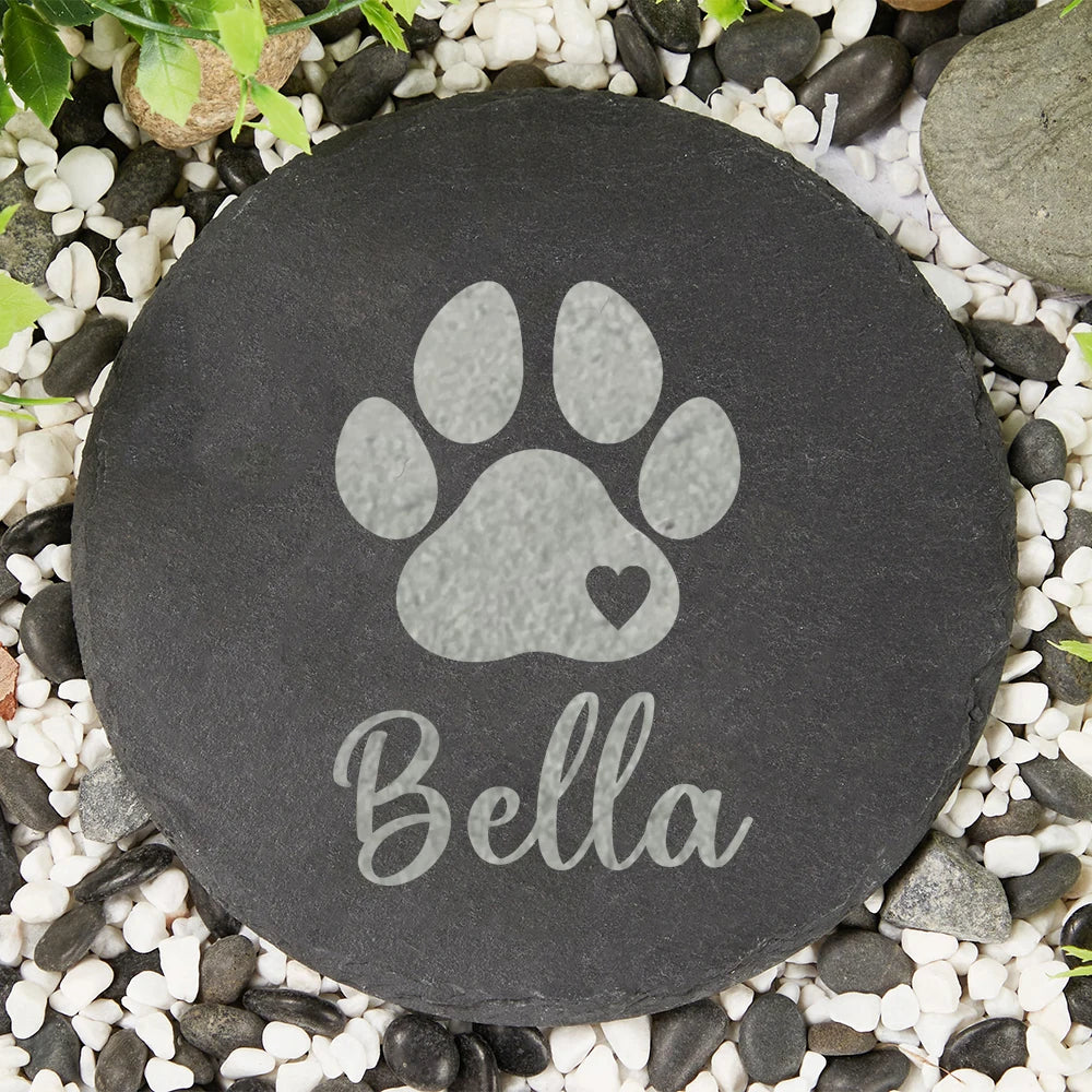 Dog Memorial Garden Stone - Commemorative Grave Marker and Bereavement Gift for Canine Companions