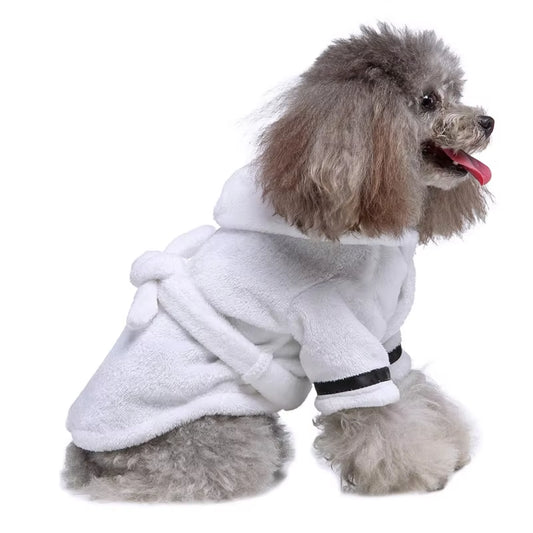 Luxurious Soft Bathrobe and Pajamas for Dogs and Cats - Premium Drying Towel and Sleepwear Essentials