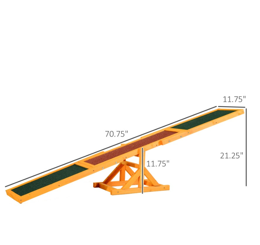 Wooden Dog Agility Seesaw For Training And Exercise Equipment
