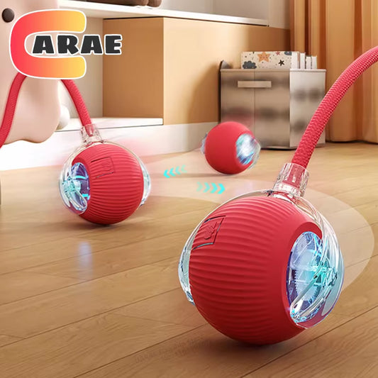 Interactive Rechargeable Cat Ball Toy with Tail - Automatic Rolling Smart Pet Plaything