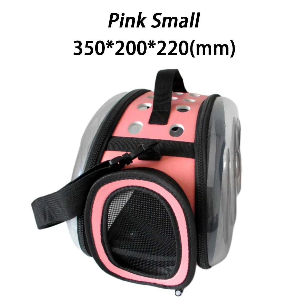Premium Pet Shoulder Carrier for Cats and Dogs - Breathable Travel Handbag with Transparent Capsule Design and Convenient Shoulder Strap