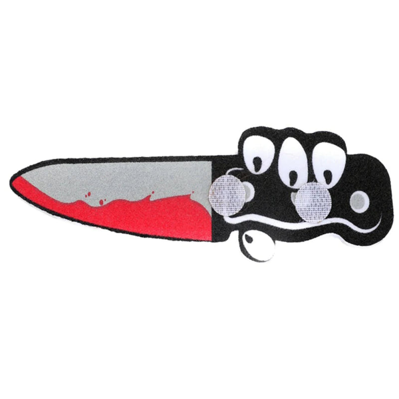 Humorous Dog Costumes for Halloween and Festivals - Comedic Outfits Featuring Knife Accessories for Pets