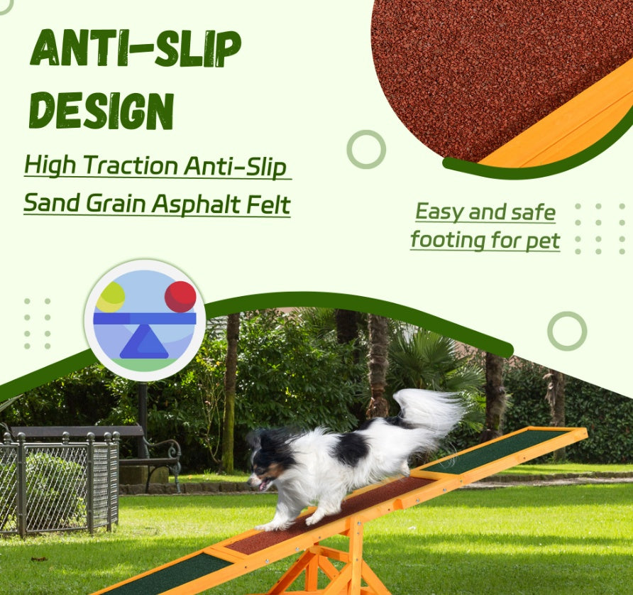 Wooden Dog Agility Seesaw For Training And Exercise Equipment