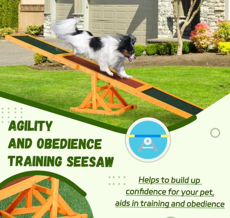 Wooden Dog Agility Seesaw For Training And Exercise Equipment