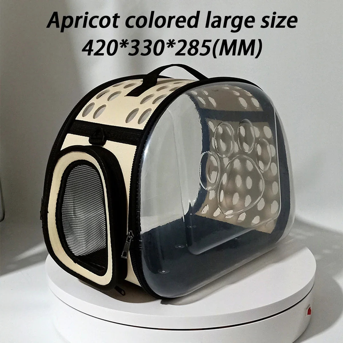 Premium Pet Shoulder Carrier for Cats and Dogs - Breathable Travel Handbag with Transparent Capsule Design and Convenient Shoulder Strap