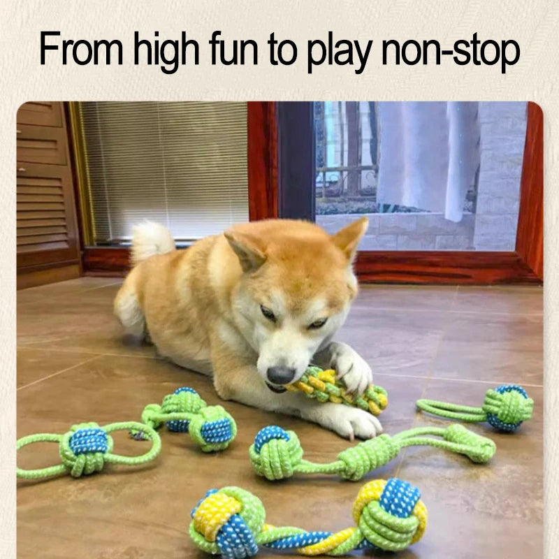 Durable Interactive Chewing Toy for Puppies - Joint Toy for Engaging Playtime and Dental Health GWJ08