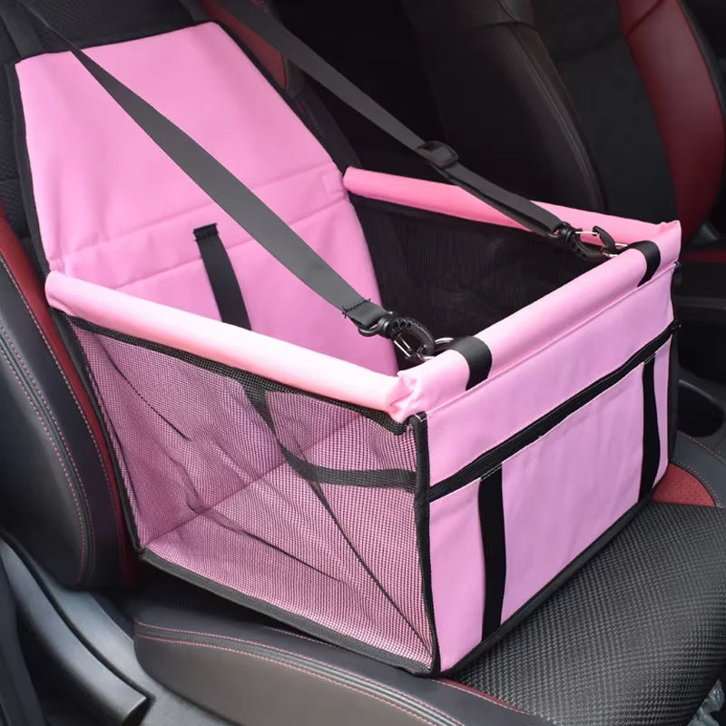Double-Thick Waterproof Travel Accessories Mesh Hanging Bags for Pets - Foldable Dog Mat and Safety Car Seat Bag