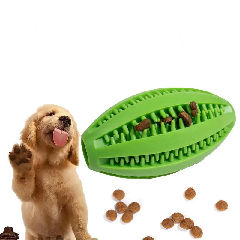 Pet Molar Watermelon Ball - Durable Silicone Chew Toy for Dogs with Tooth Cleaning and Food Dispensing Features