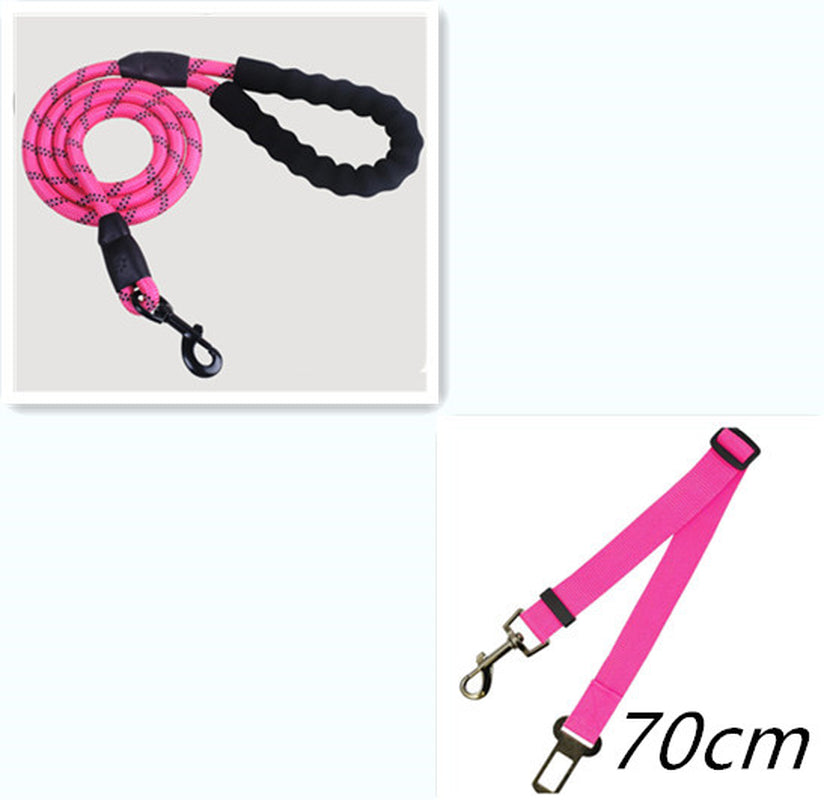 Reflective Nylon Dog Leash Suitable for All Breeds - Perfect for Walking and Training