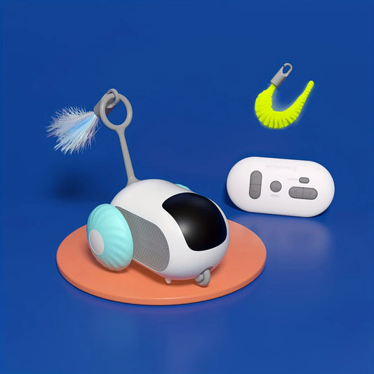 Smart Gravity Cat Toy Vehicle - Autonomous Drive with Advanced Obstacle Avoidance and Infrared Sensor for Indoor Play