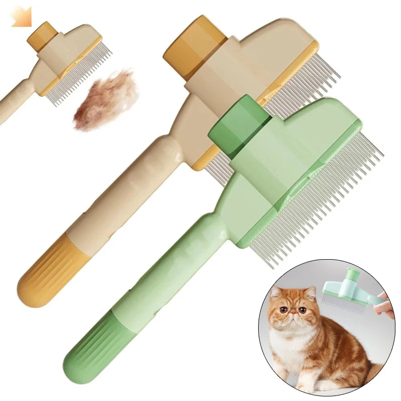 Professional Cat Grooming Massage Brush and Pet Comb for Effective Hair Removal - Durable Grooming Kit for Kittens