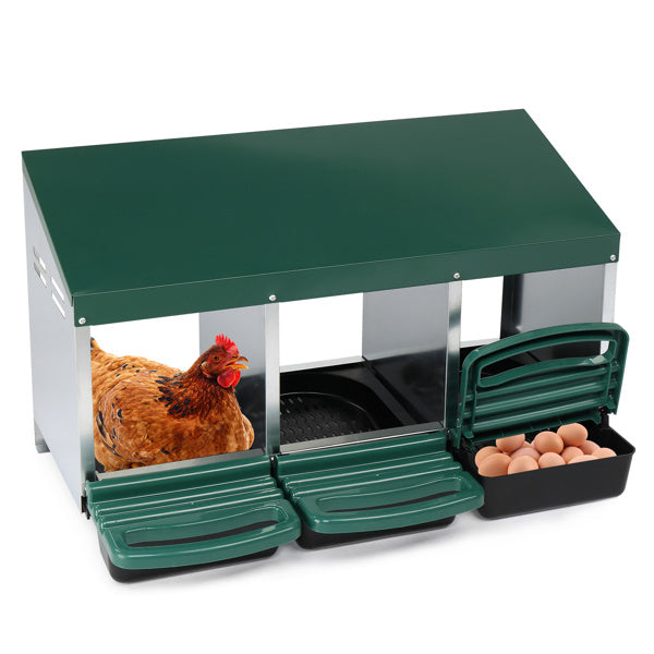 3-Compartment Chicken Feeding Trough
